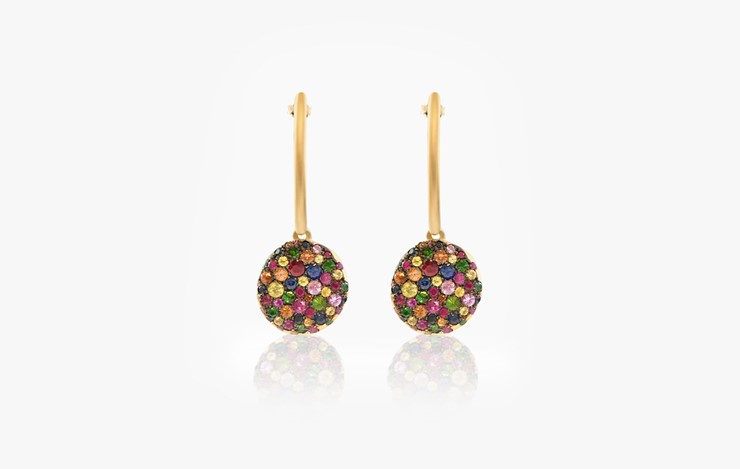 BABY MALAK ORIGINAL DROP BONBON ROUND EARRINGS